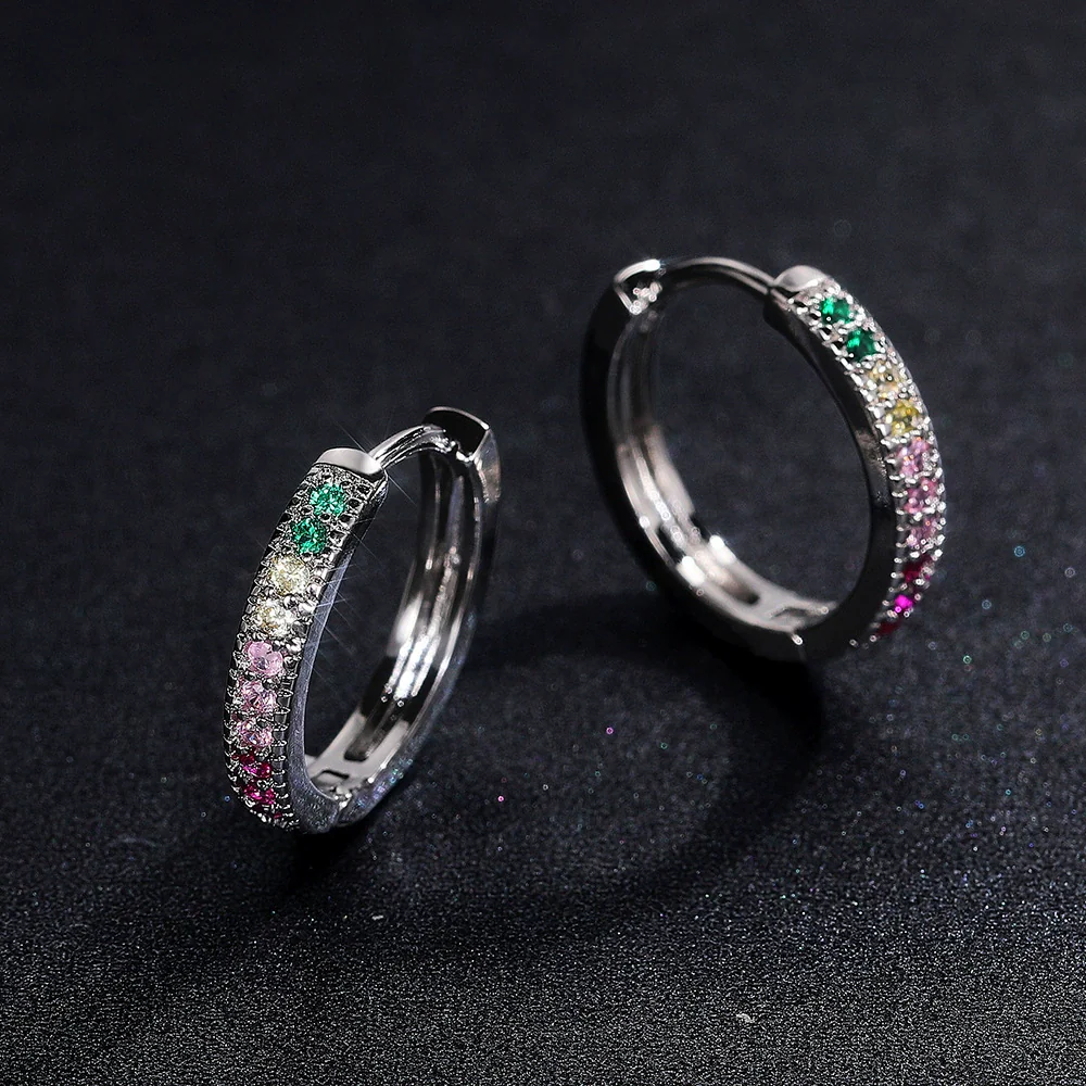 Wholesale Women's Copper Zircon Ushaped Earrings - Image 3