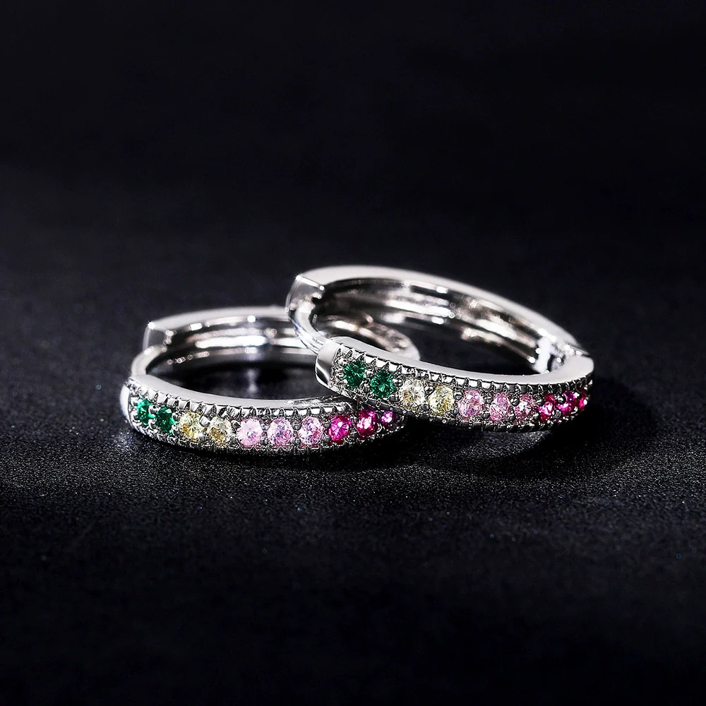 Wholesale Women's Copper Zircon Ushaped Earrings - Image 4