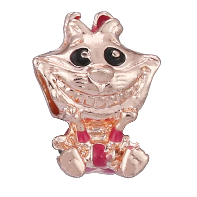 Wholesale Women's Diy Loose Beads Bracelet With Cartoon Animal Pendant Made Of Alloy Metal With Totem Pattern And Electroplating Treatment - Image 14
