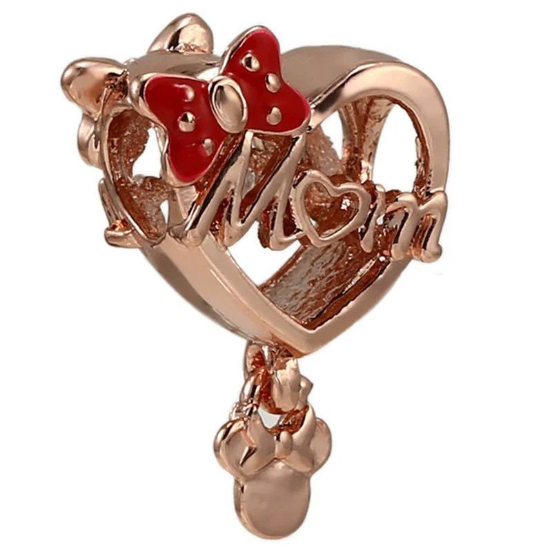 Wholesale Women's Diy Loose Beads Bracelet With Cartoon Animal Pendant Made Of Alloy Metal With Totem Pattern And Electroplating Treatment - Image 22