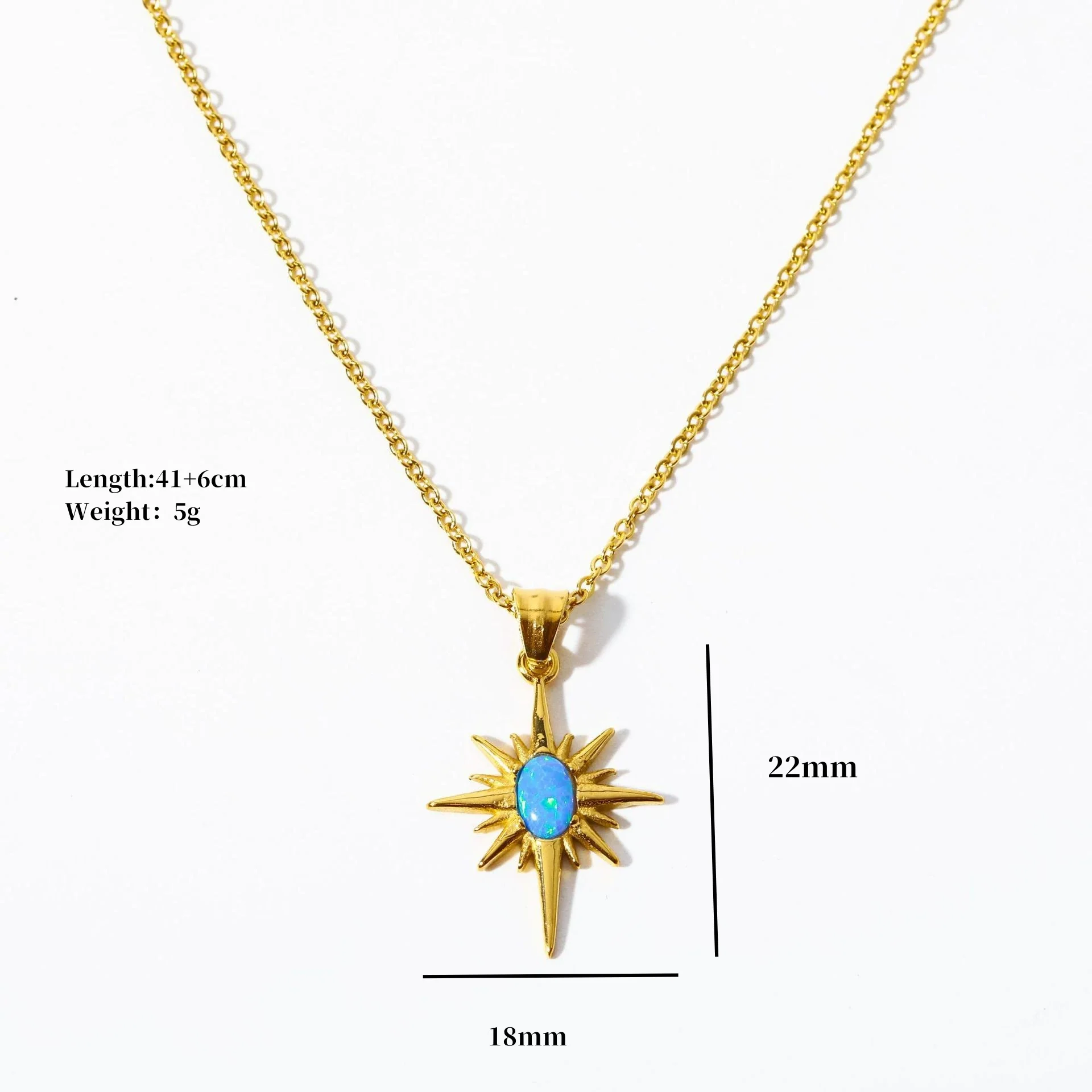 Wholesale Women's Doublelayer Asymmetrical Pearl Light Zircon Necklace With Geometric Pattern Copper Chain And Titanium Steel Pendant Electroplated In 18K Gold Color Preservation - Image 9