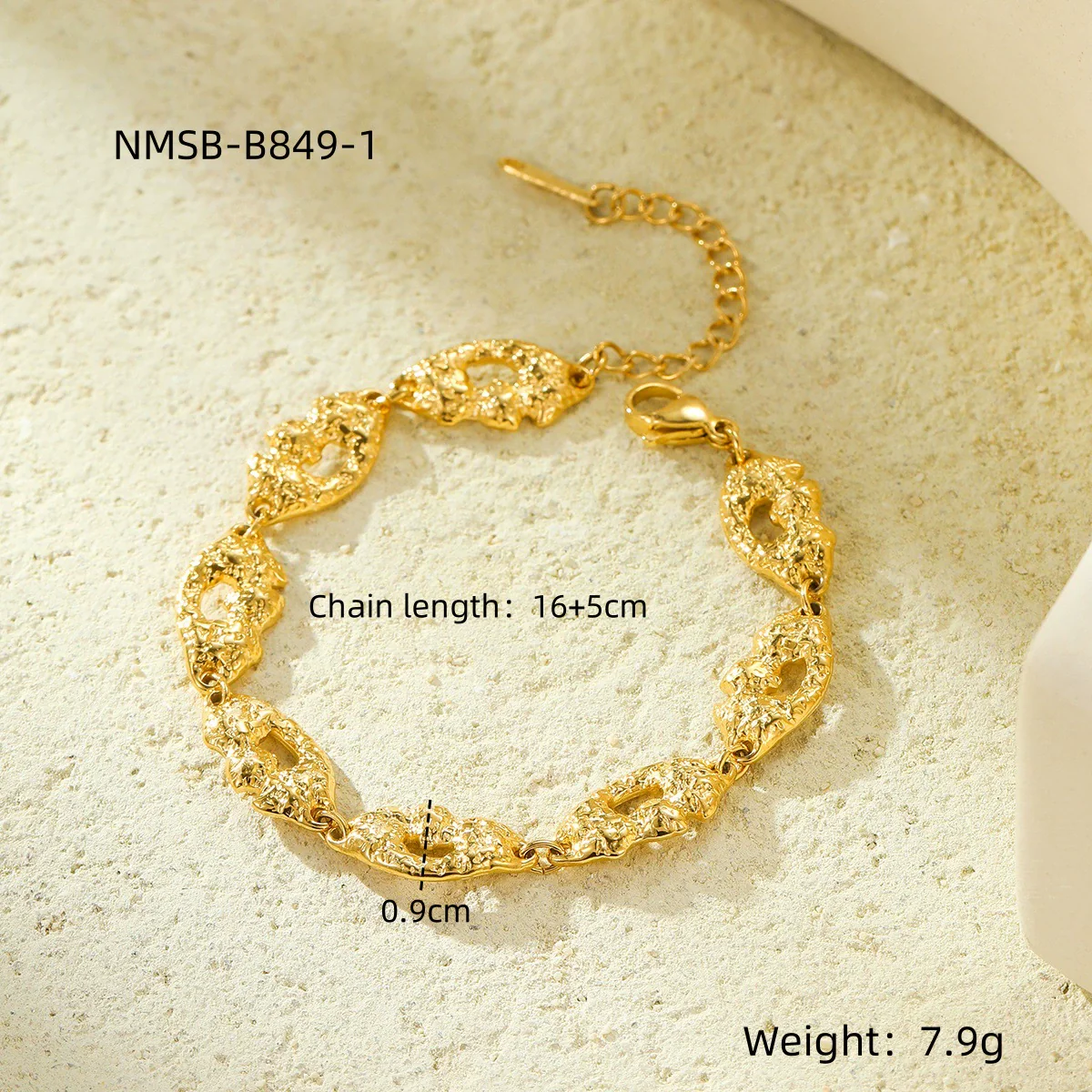 Wholesale Women's Electroplated Geometric Drop Shape Stainless Steel Jewelry Earrings Bracelets Rings - Image 10