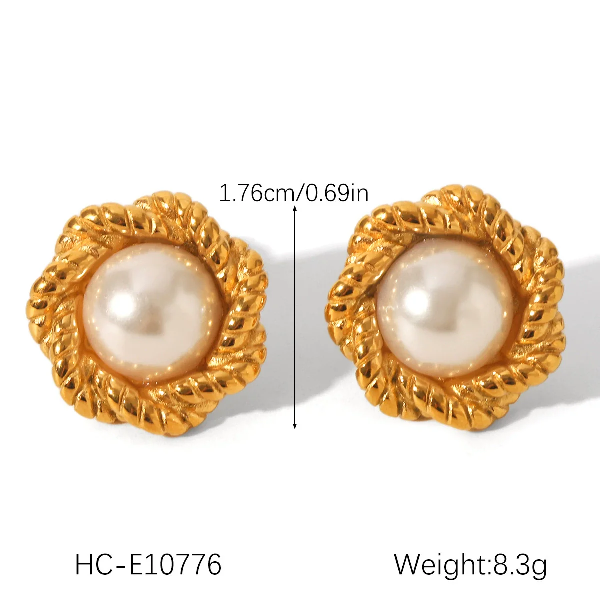 Wholesale Women's Electroplated Stainless Steel Geometric Flower Earrings - Image 28