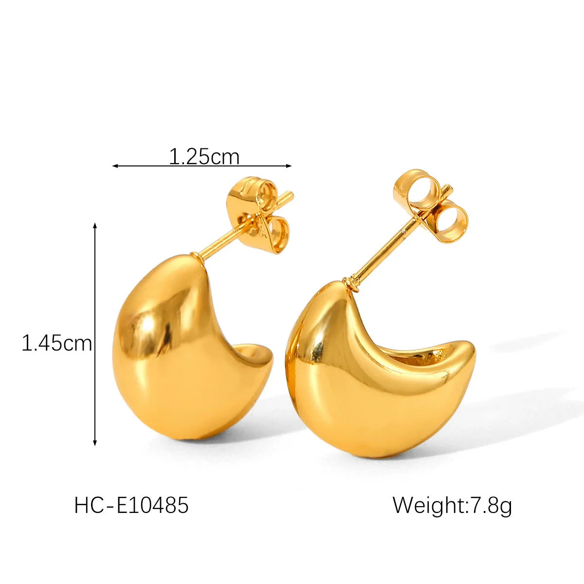 Wholesale Women's Electroplated Stainless Steel Geometric Flower Earrings - Image 29