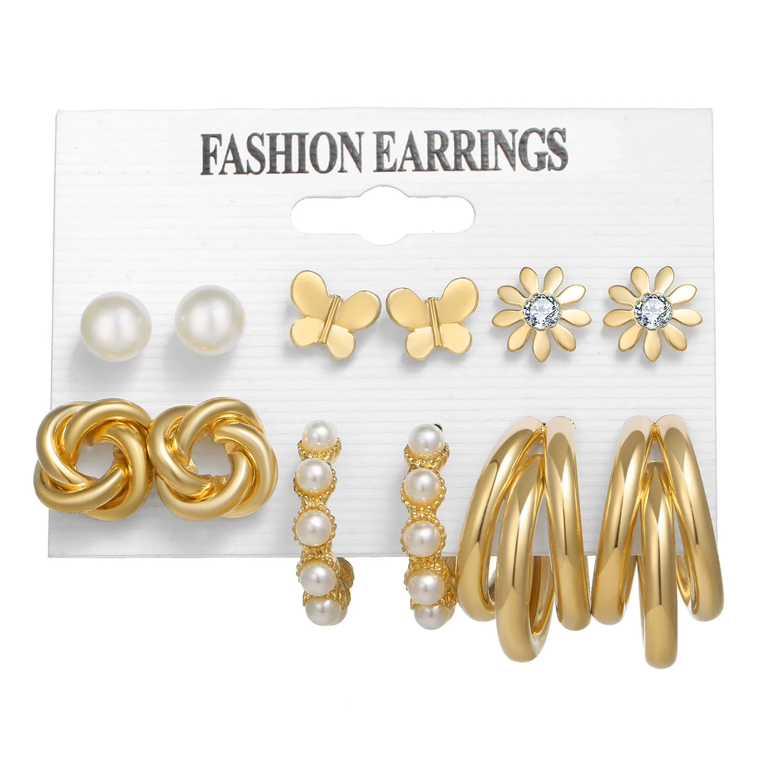 Wholesale Women's Exaggerated Creative Personality Fashion Alloy Inlaid Rhinestone Big Circle Geometric Electroplated Earrings - Image 20