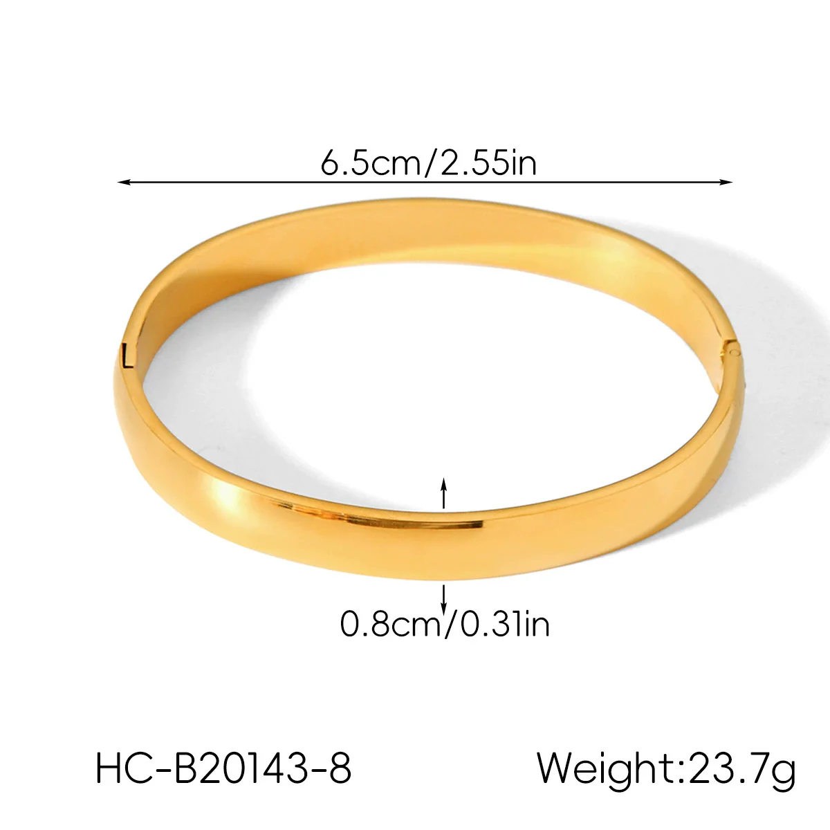 Wholesale Women's Exaggerated Gold Electroplated Stainless Steel Open Bracelet Jewelry - Image 8