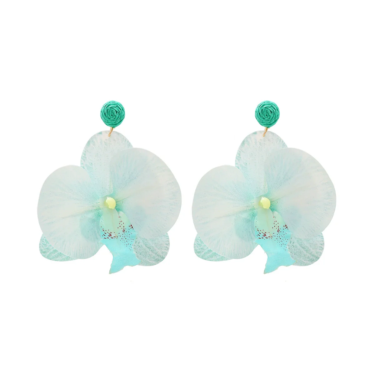 Wholesale Women's Fashion Flower Shape Zinc Alloy Electroplated Earrings - Image 7