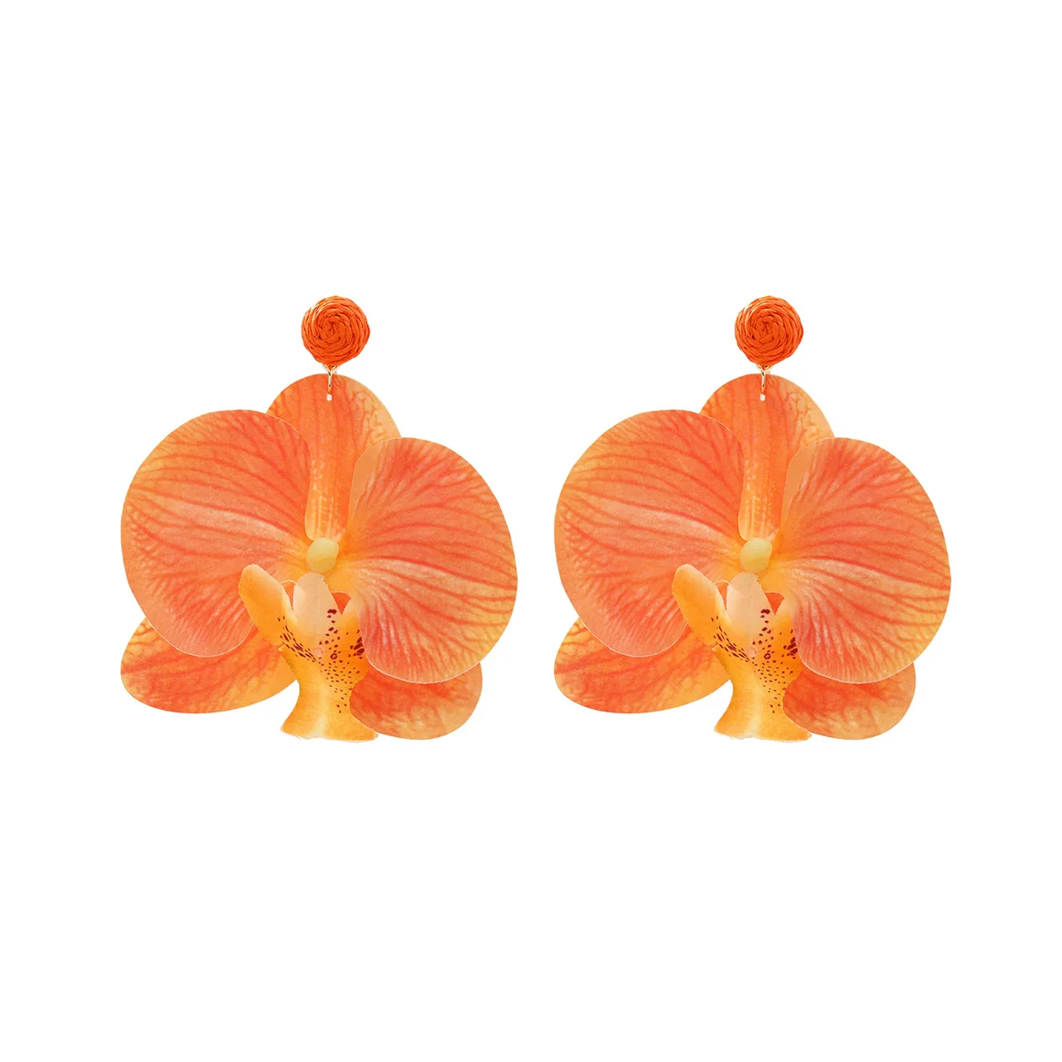 Wholesale Women's Fashion Flower Shape Zinc Alloy Electroplated Earrings - Image 8