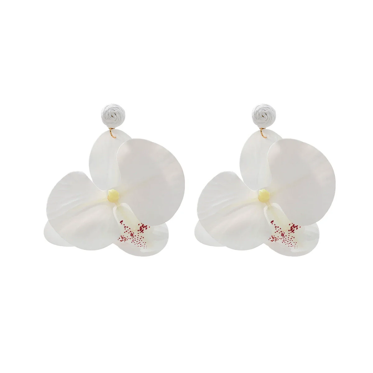 Wholesale Women's Fashion Flower Shape Zinc Alloy Electroplated Earrings - Image 9
