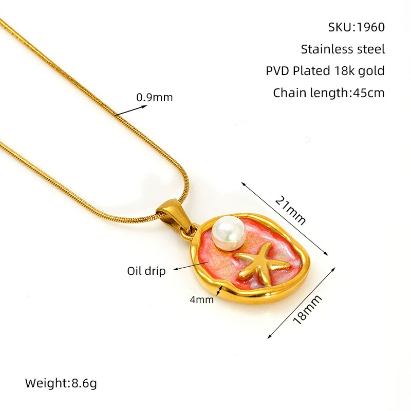 Wholesale Women's Fashion Flowershaped Tulip Pendant Necklace With Electroplated Titanium Steel And O Word Chain - Image 11