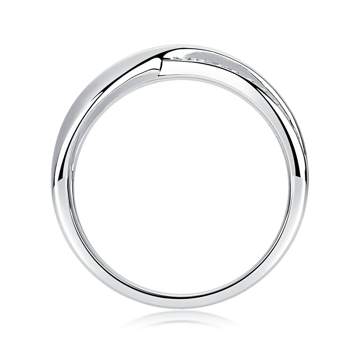 Wholesale Women's Fashion Geometric 925 Silver Moissanite Inlay Ring - Image 3