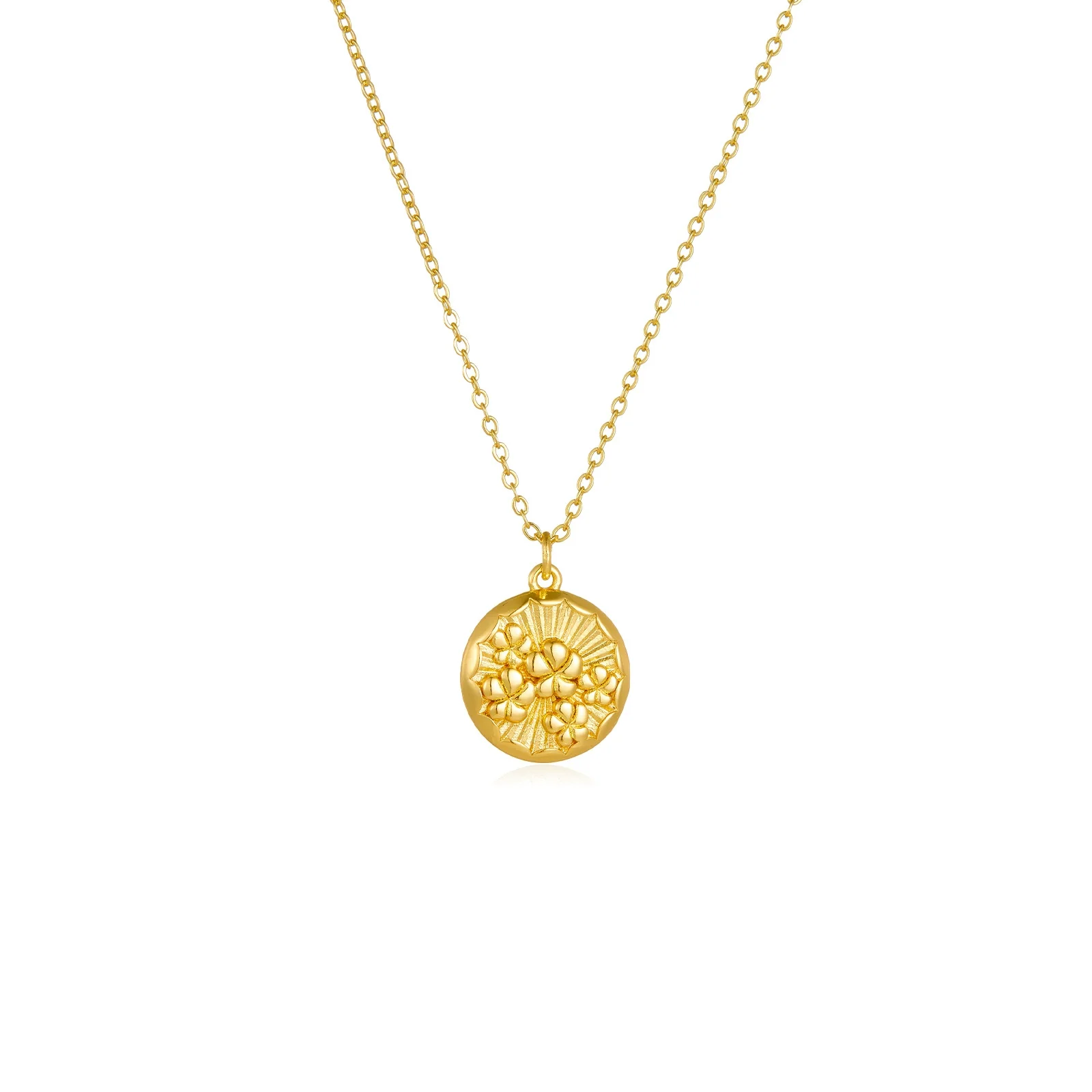 Wholesale Women's Fashion Geometric Copper Pendant Clavicle Chain With Platinum And 18K Gold Electroplating - Image 5
