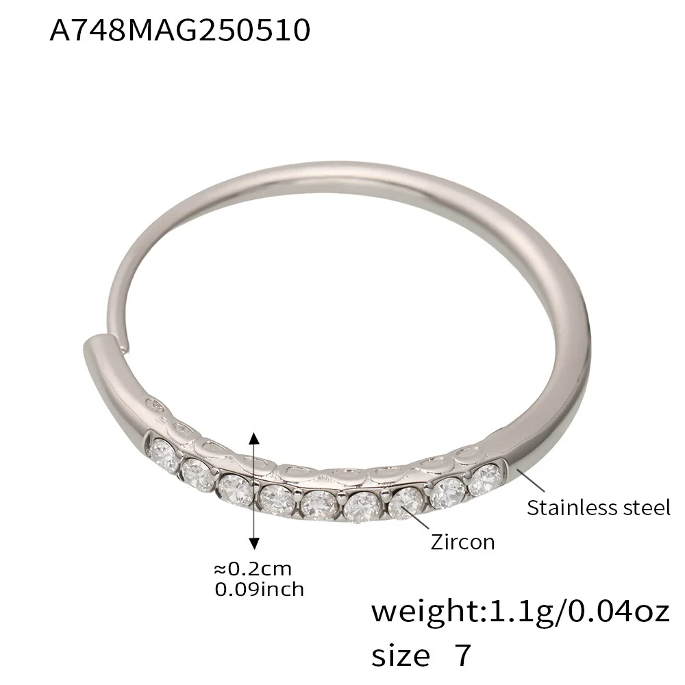 Wholesale Women's Fashion Geometric Ferris Wheel Water Drop Flower Opening Ring Stainless Steel 18K Gold Plated - Image 6
