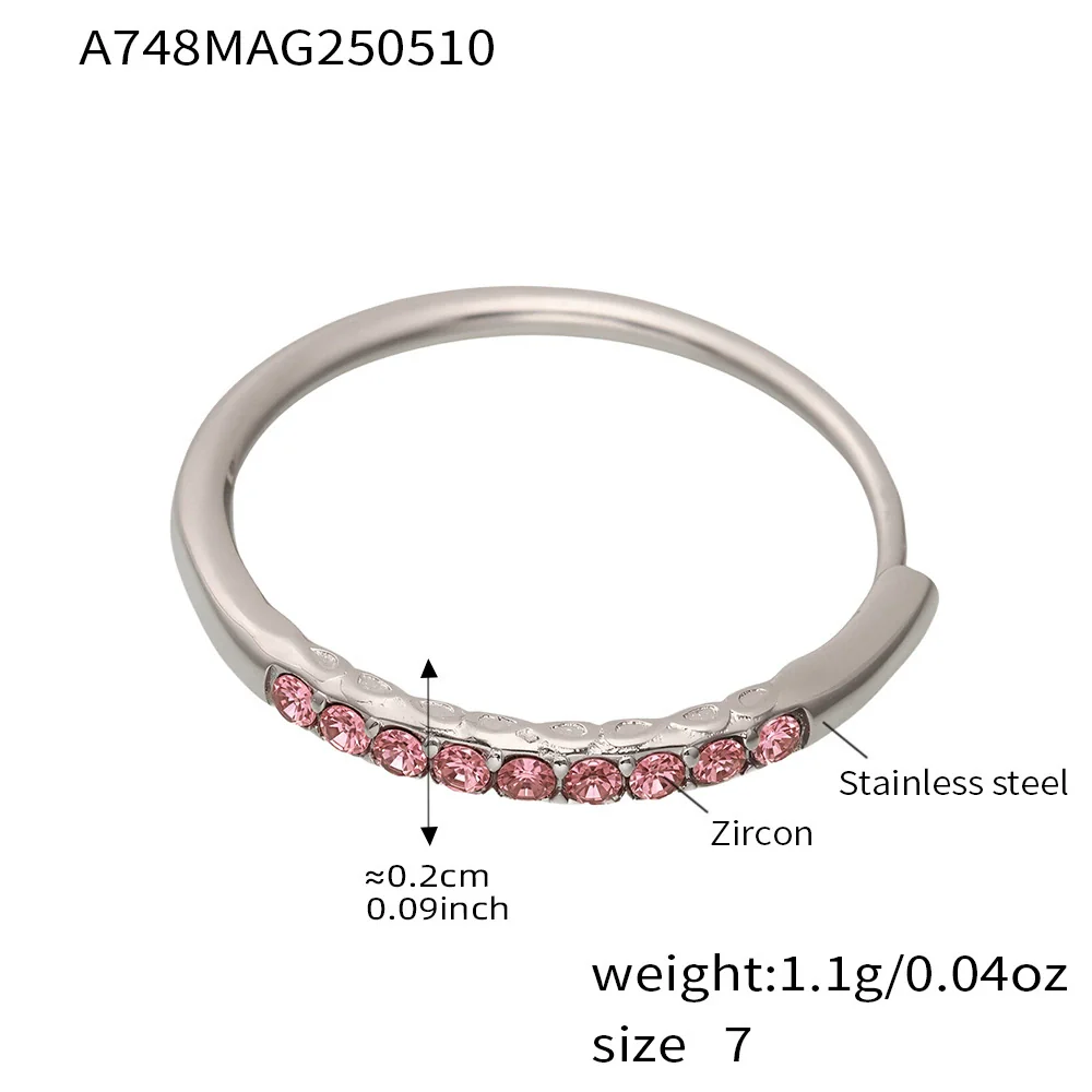Wholesale Women's Fashion Geometric Ferris Wheel Water Drop Flower Opening Ring Stainless Steel 18K Gold Plated - Image 8