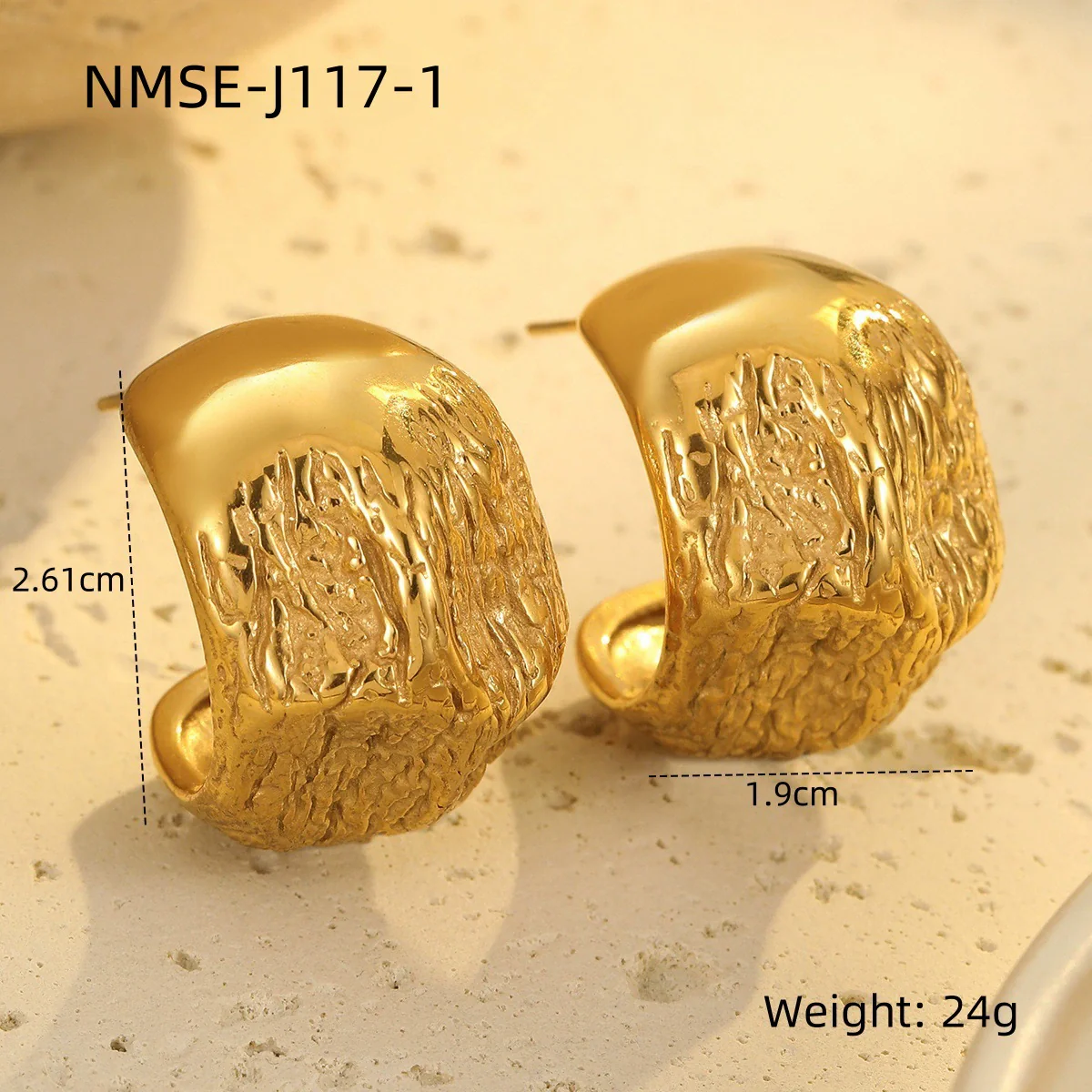 Wholesale Women's Fashion Geometric Patterned Stainless Steel 18K Gold Electroplated Pendant Necklace - Image 6