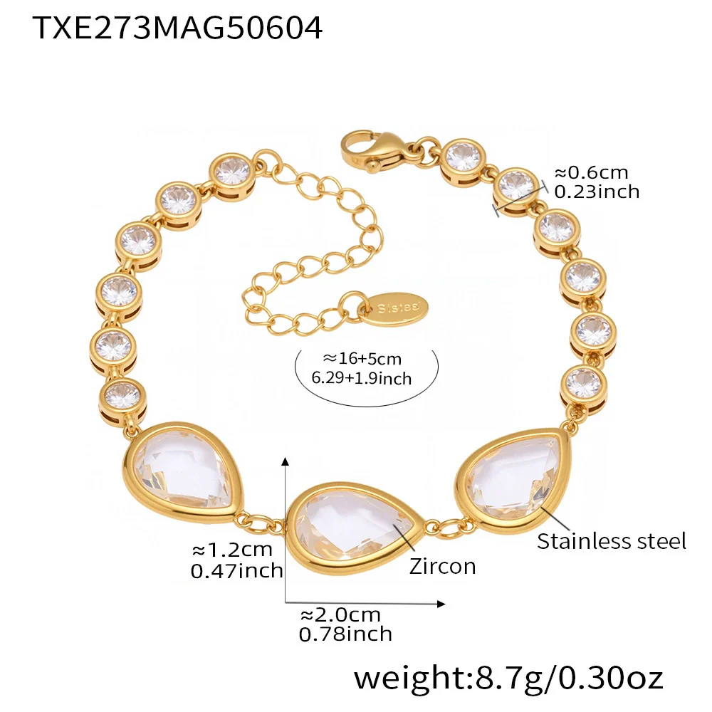 Wholesale Women's Fashion Geometric Stainless Steel Electroplated Ferris Wheel Bracelet Jewelry - Image 6
