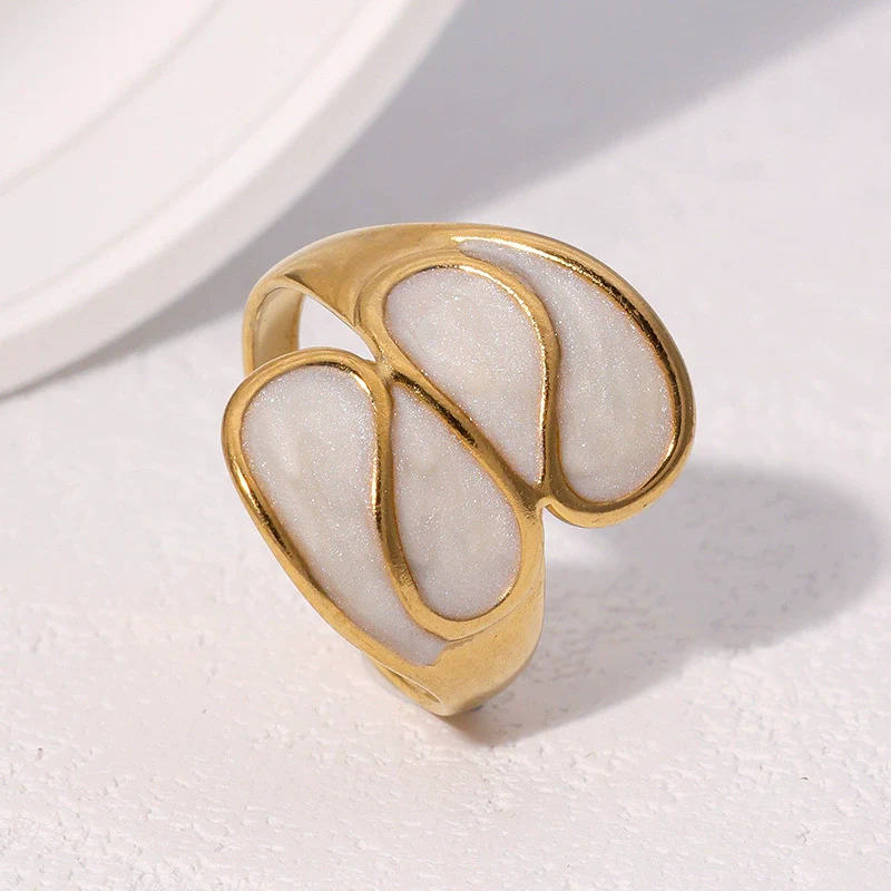 Wholesale Women's Fashion Geometric Stainless Steel Electroplated Open Ring Bracelet - Image 2