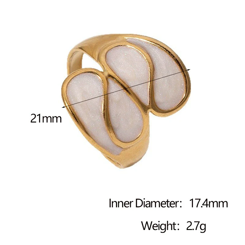 Wholesale Women's Fashion Geometric Stainless Steel Electroplated Open Ring Bracelet - Image 6