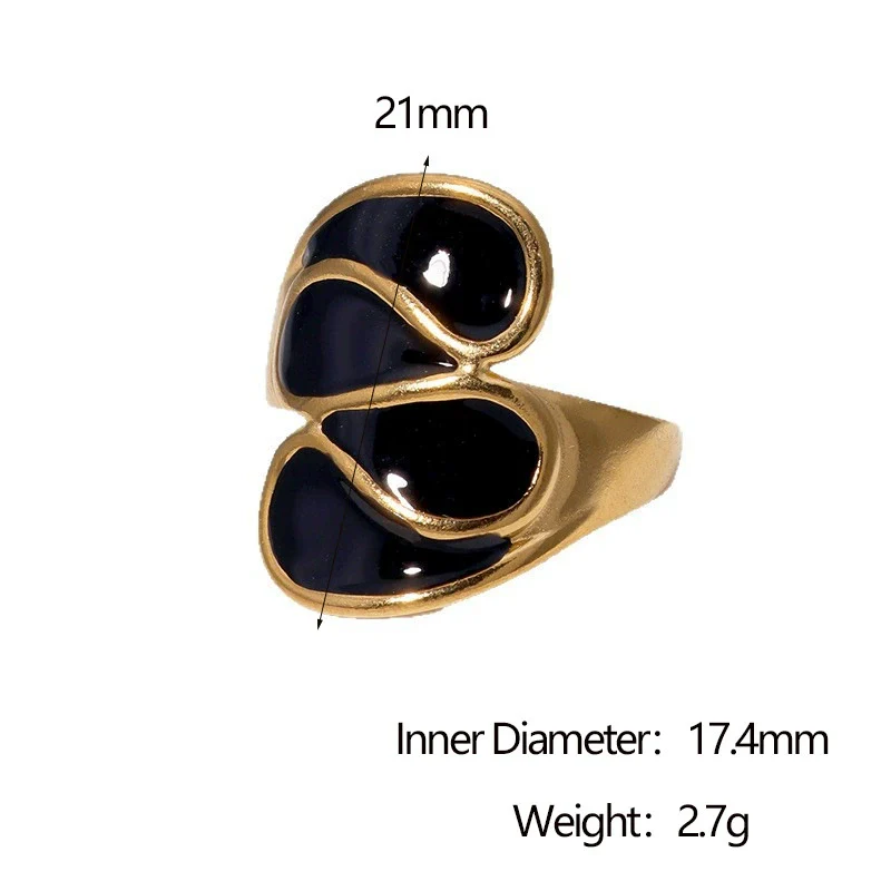 Wholesale Women's Fashion Geometric Stainless Steel Electroplated Open Ring Bracelet - Image 8