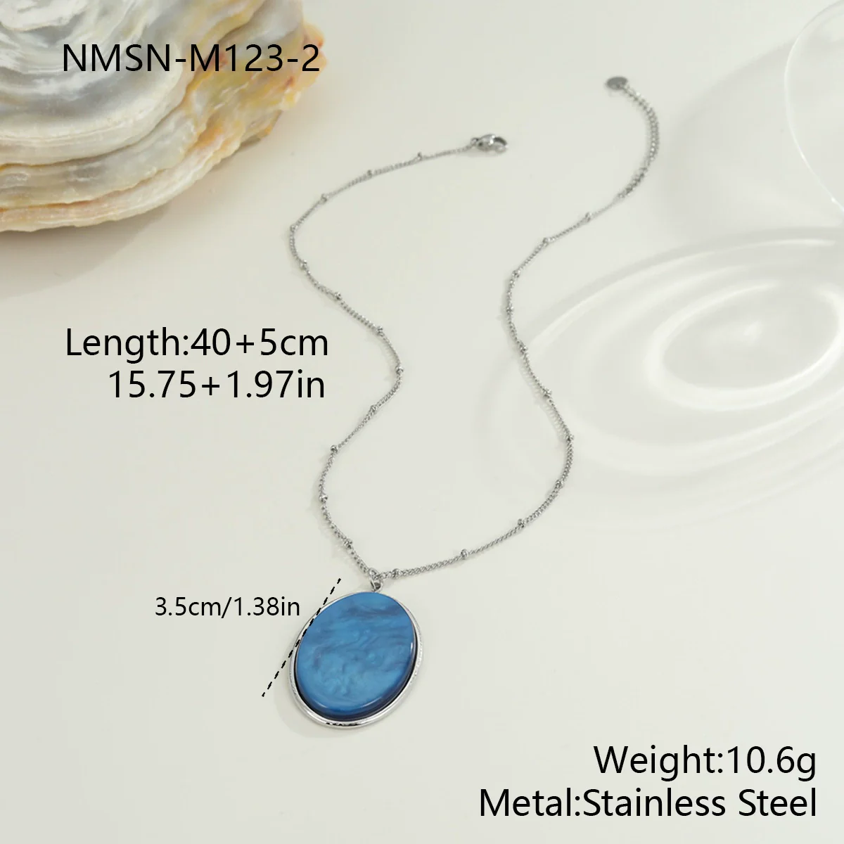 Wholesale Women's Fashion Jewelry Stainless Steel Geometric Leopard Print Electroplated Pendant Necklace And Earrings - Image 11