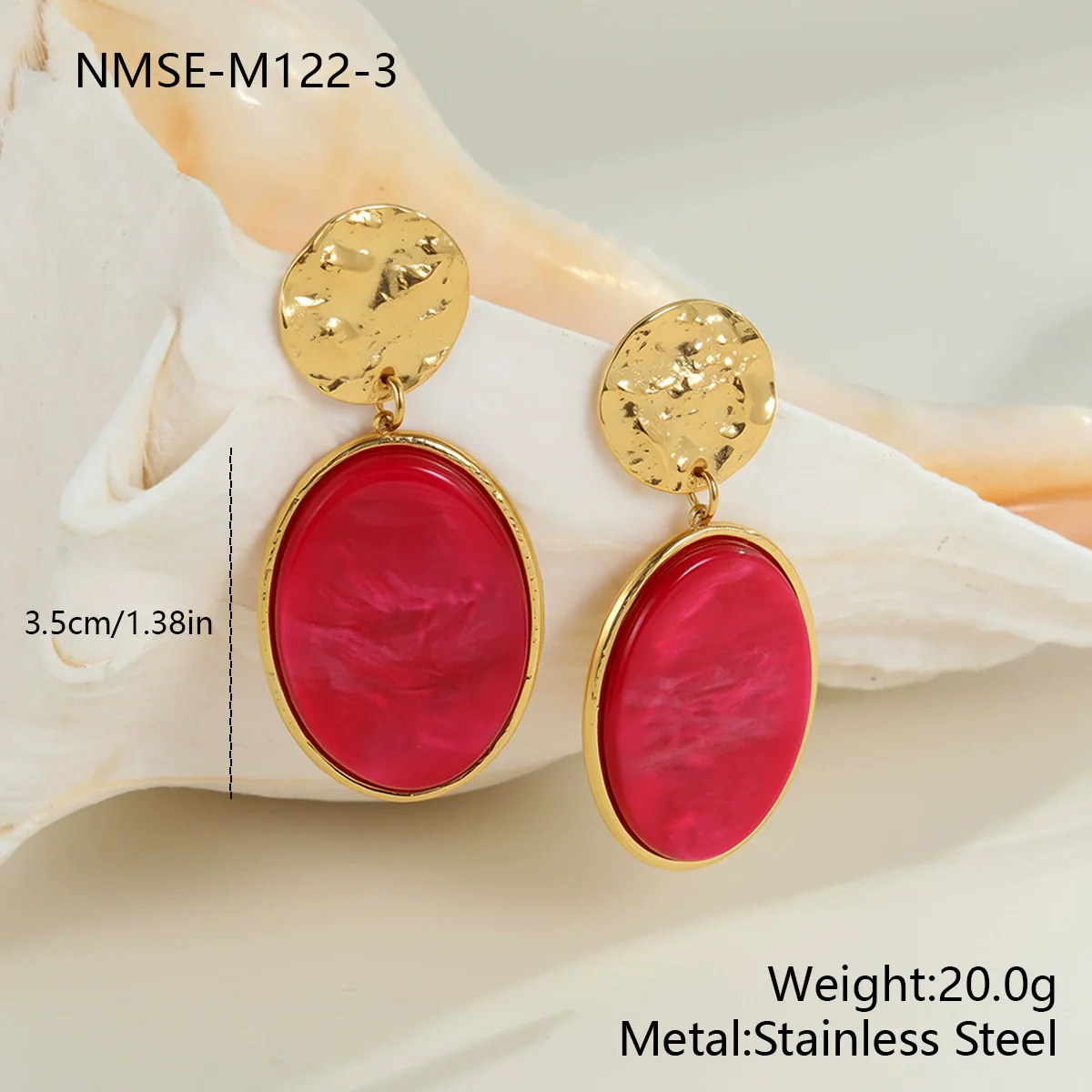 Wholesale Women's Fashion Jewelry Stainless Steel Geometric Leopard Print Electroplated Pendant Necklace And Earrings - Image 14