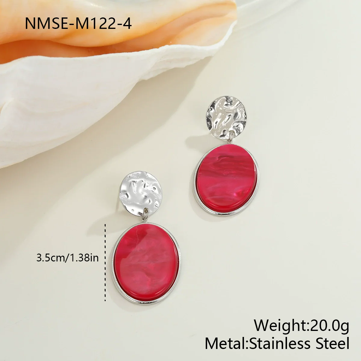 Wholesale Women's Fashion Jewelry Stainless Steel Geometric Leopard Print Electroplated Pendant Necklace And Earrings - Image 15