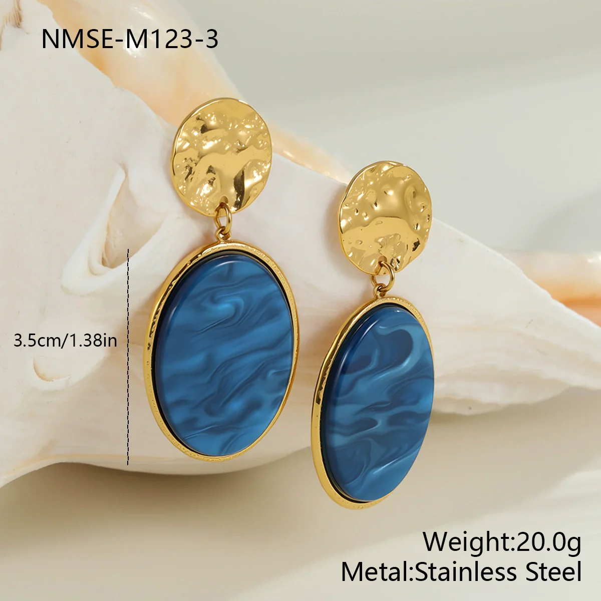 Wholesale Women's Fashion Jewelry Stainless Steel Geometric Leopard Print Electroplated Pendant Necklace And Earrings - Image 16