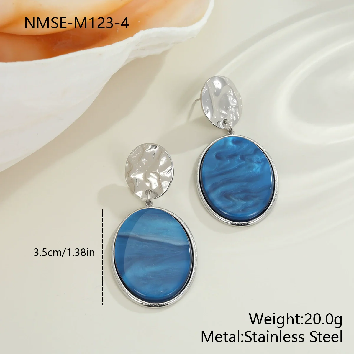 Wholesale Women's Fashion Jewelry Stainless Steel Geometric Leopard Print Electroplated Pendant Necklace And Earrings - Image 17