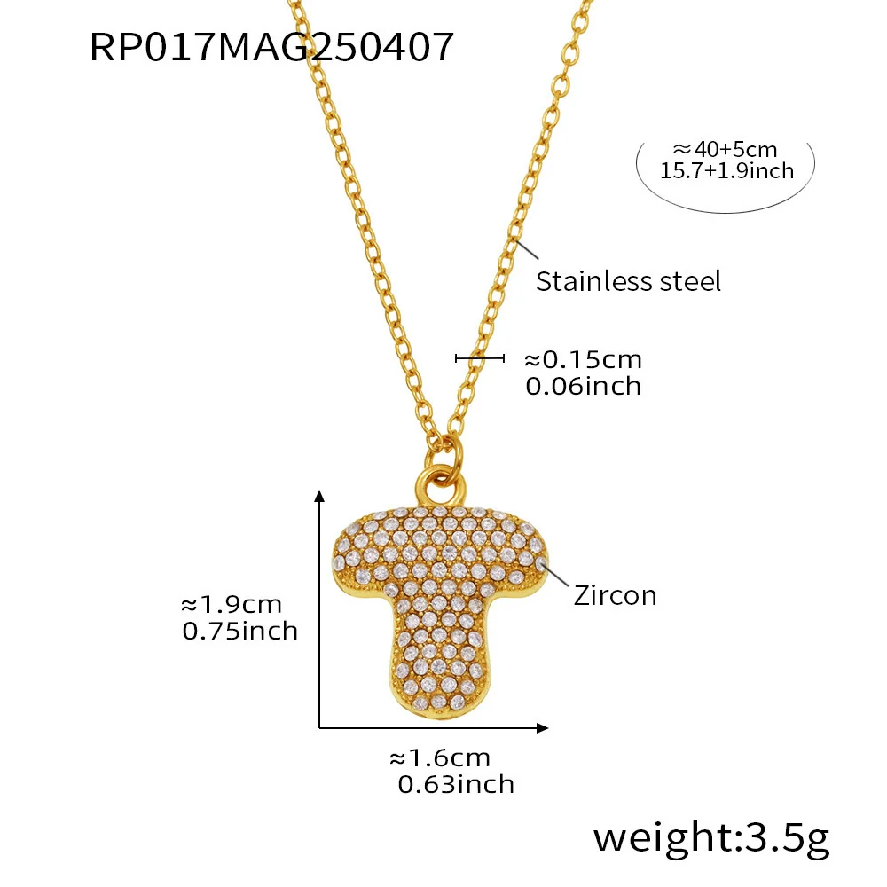 Wholesale Women's Fashion Luxury Electroplated Geometric Ferris Wheel English Letters Zircon Stainless Steel And Titanium Steel Necklace - Image 25