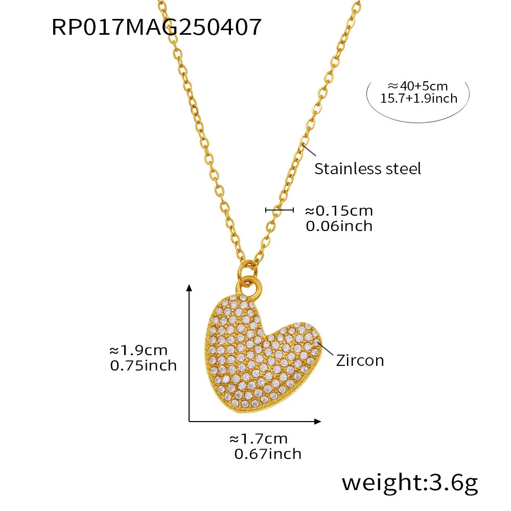 Wholesale Women's Fashion Luxury Electroplated Geometric Ferris Wheel English Letters Zircon Stainless Steel And Titanium Steel Necklace - Image 27
