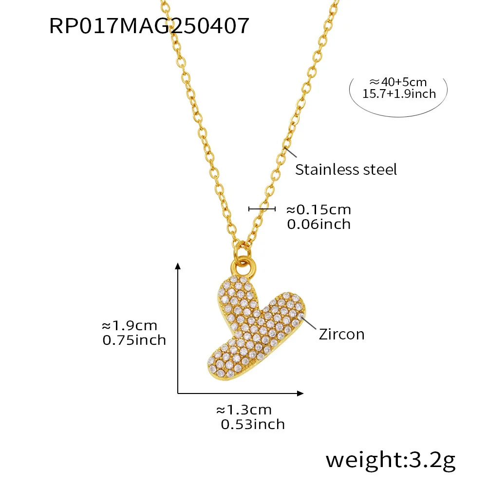 Wholesale Women's Fashion Luxury Electroplated Geometric Ferris Wheel English Letters Zircon Stainless Steel And Titanium Steel Necklace - Image 30