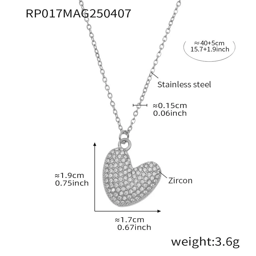Wholesale Women's Fashion Luxury Electroplated Geometric Ferris Wheel English Letters Zircon Stainless Steel And Titanium Steel Necklace - Image 53