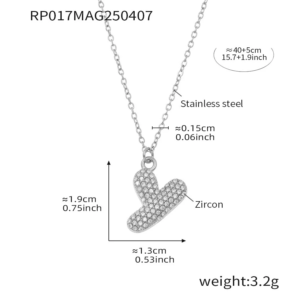 Wholesale Women's Fashion Luxury Electroplated Geometric Ferris Wheel English Letters Zircon Stainless Steel And Titanium Steel Necklace - Image 56