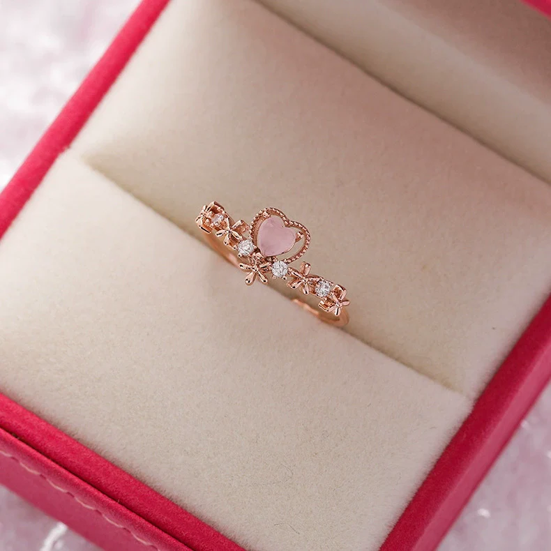 Wholesale Women's Fashion Natural Copper Flower Ring With Geometric Styling And Electroplating Treatment - Image 22