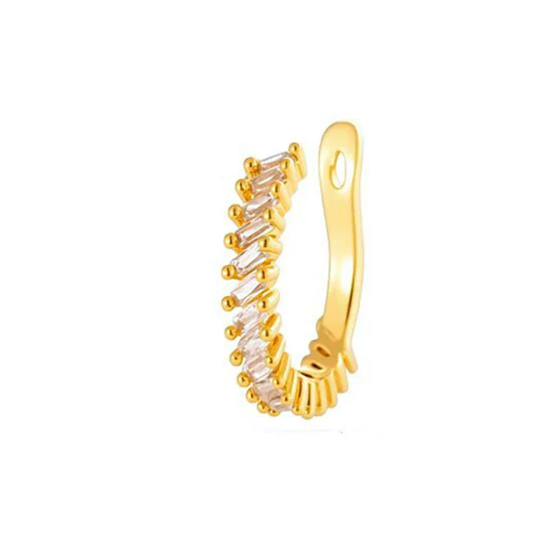 Wholesale Women's Fashion Ol Copper Ushaped Inlaid Zircon Antipain Ear Clips - Image 14
