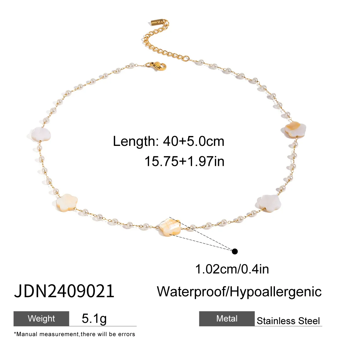Wholesale Women's Fashion Plants And Flowers Design Electroplated Stainless Steel Necklace And Bracelet Jewelry - Image 6