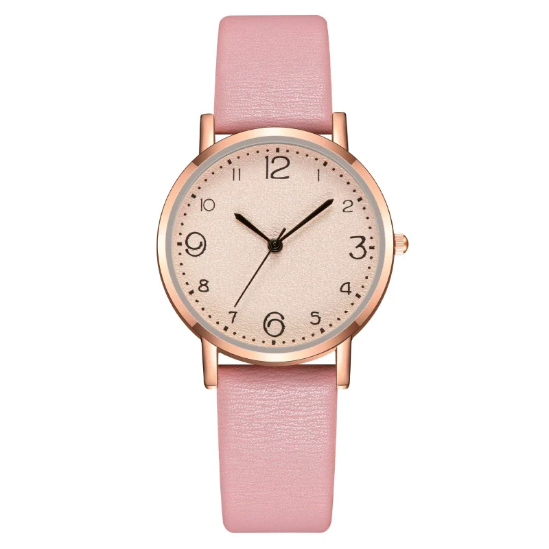 Wholesale Women's Fashion Quartz Watch With Alloy Case Leather Strap And Round Dial - Image 2