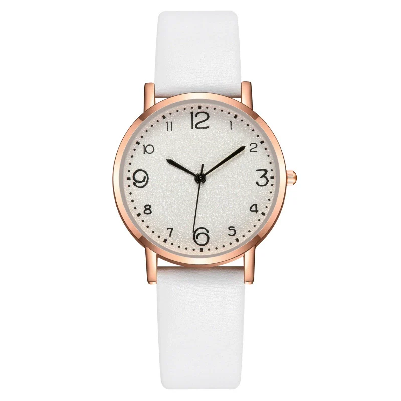 Wholesale Women's Fashion Quartz Watch With Alloy Case Leather Strap And Round Dial - Image 3