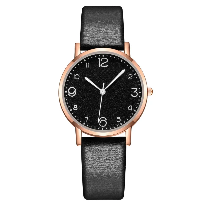 Wholesale Women's Fashion Quartz Watch With Alloy Case Leather Strap And Round Dial - Image 4