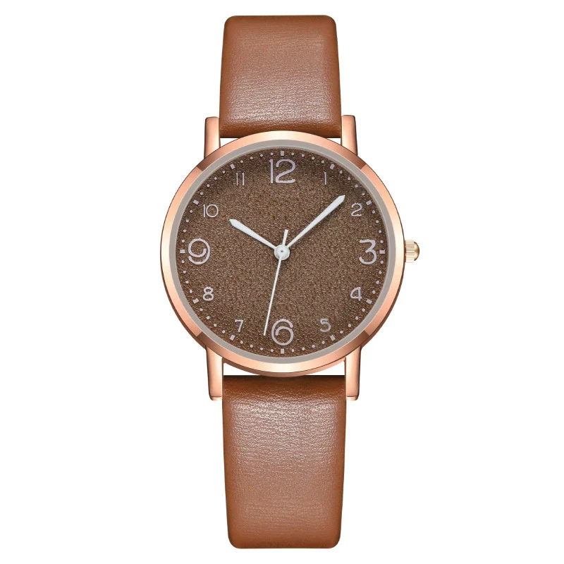 Wholesale Women's Fashion Quartz Watch With Alloy Case Leather Strap And Round Dial - Image 9
