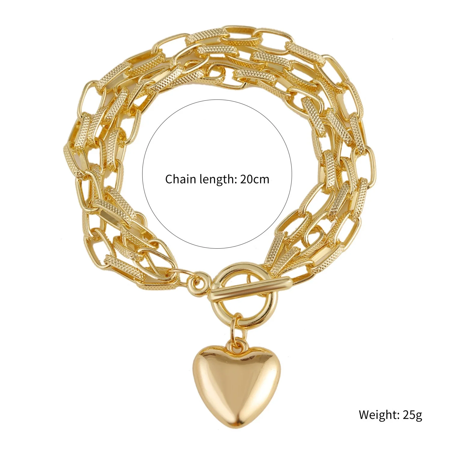 Wholesale Women's Fashion Simple Pearl Heartpatterned Electroplated Bracelet Jewelry - Image 15