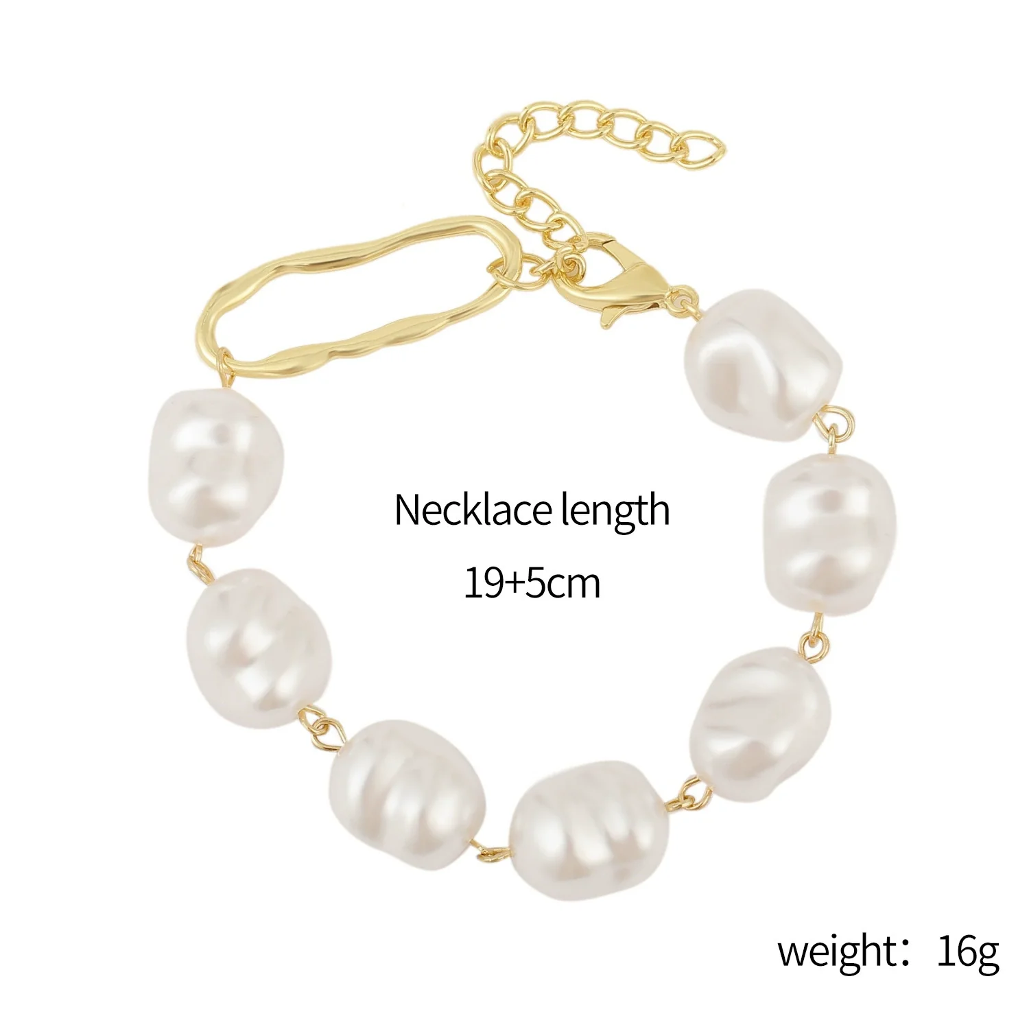Wholesale Women's Fashion Simple Pearl Heartpatterned Electroplated Bracelet Jewelry - Image 17