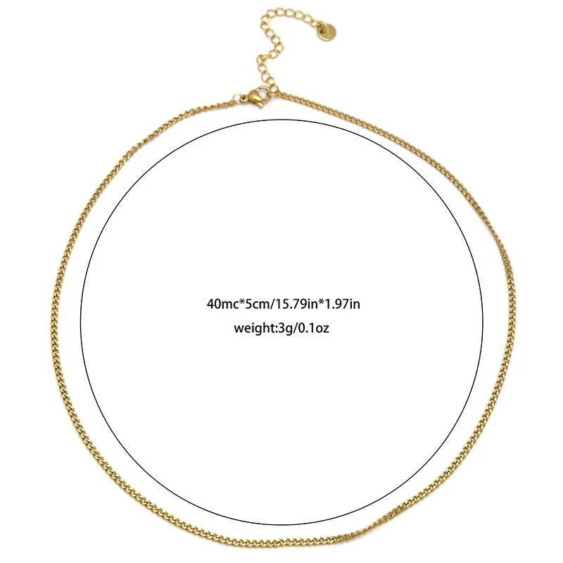 Wholesale Women's Fashion Stainless Steel Goldplated Leaf Jewelry Clavicle Chain - Image 10