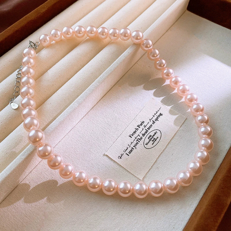 Wholesale Women's French Retro Light Luxury Clavicle Chain Set With Alloy Pendant And Imitation Pearls Electroplating - Image 25