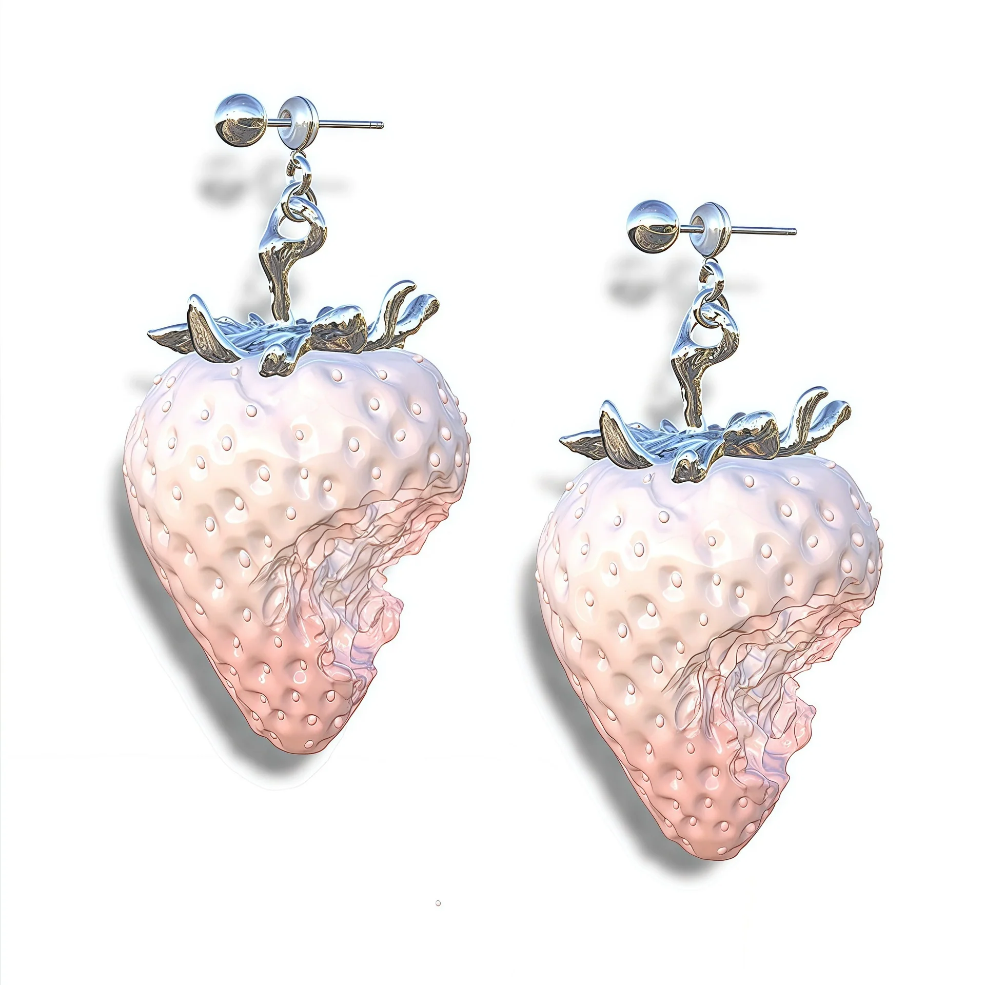Wholesale Women's Fruit Patterned Copper And Resin Electroplated Necklace With Oshaped Chain Luxury Jewelry - Image 8