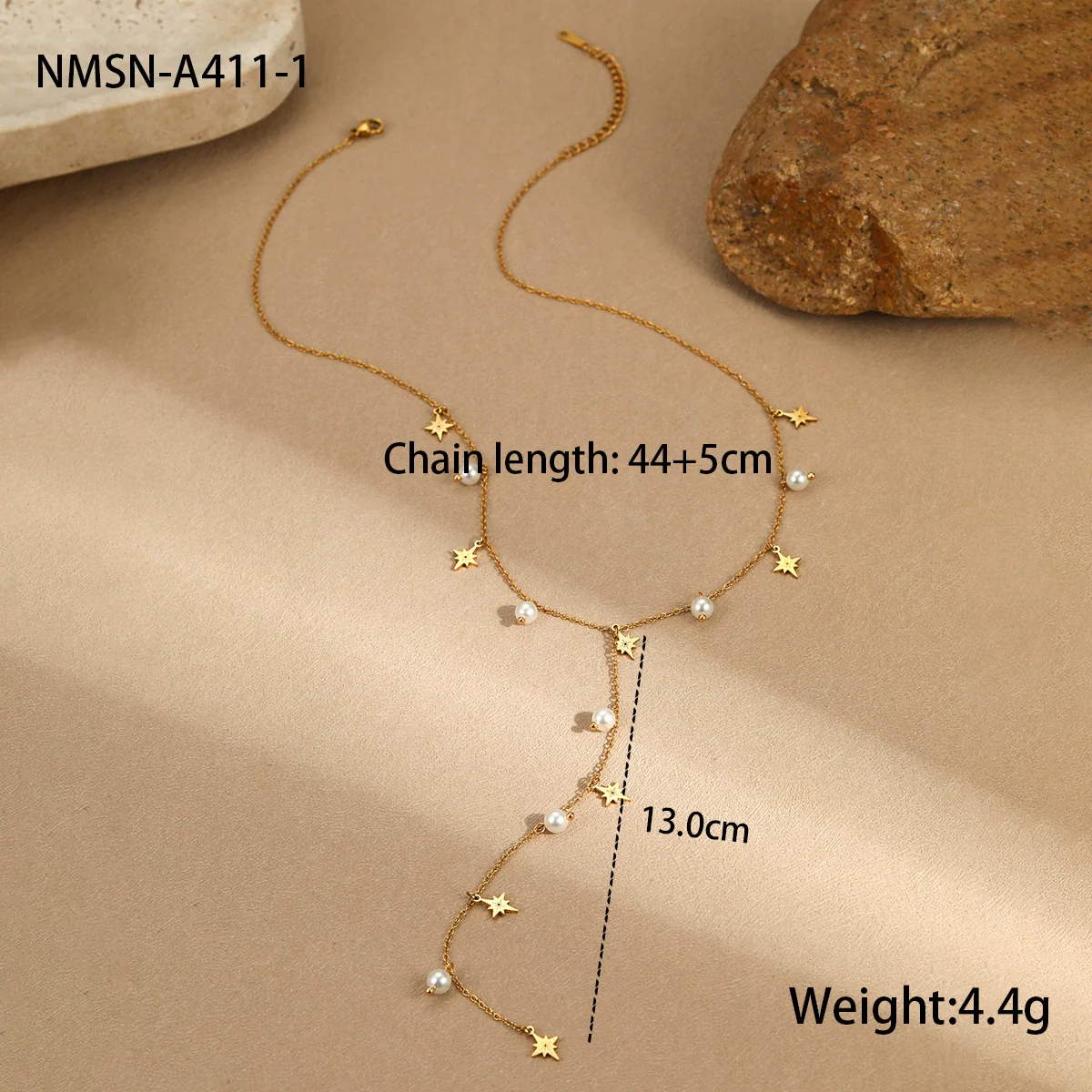 Wholesale Women's Geometric Baroque Imitation Pearl Stainless Steel 18K Electroplated Necklace Light Luxury Jewelry - Image 14