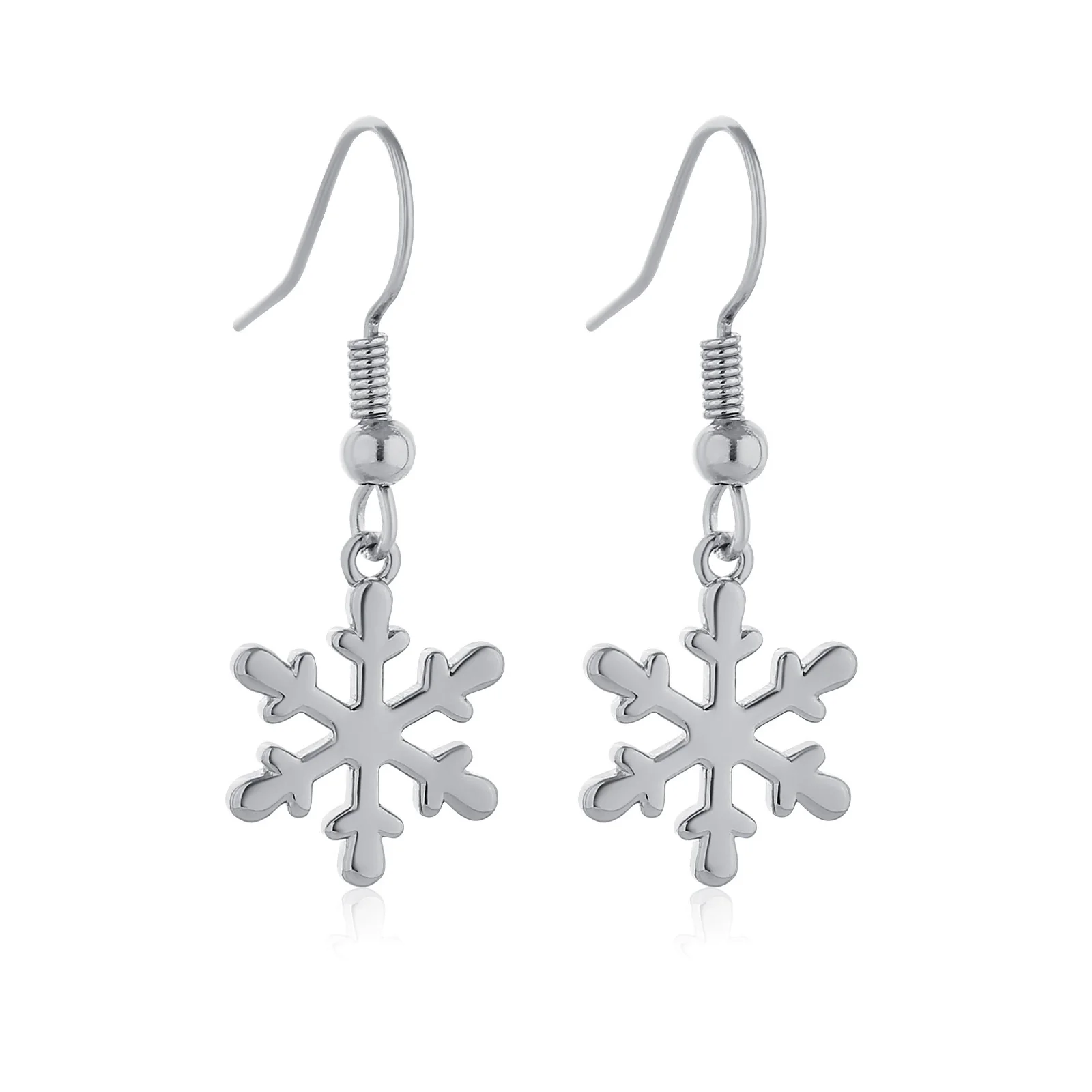 Wholesale Women's Geometric Copper Electroplated Christmas Earrings With 925 Silver Ear Needles - Image 6