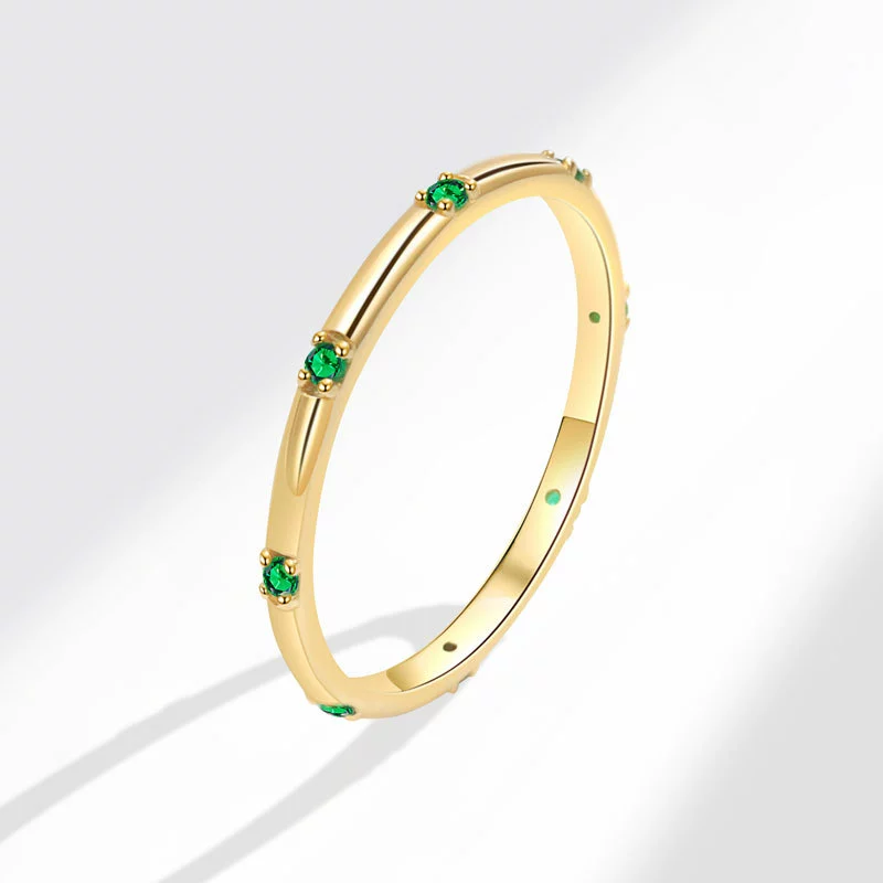 Wholesale Women's Geometric Copper Zircon Inlaid Electroplated Fashion Light Luxury Ring