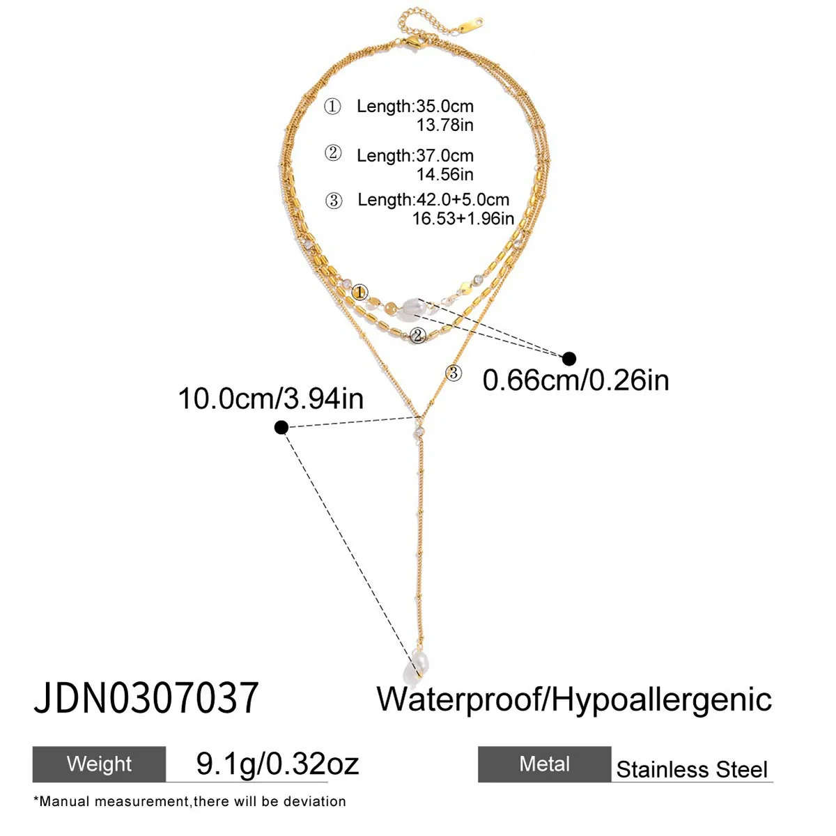 Wholesale Women's Geometric Cross Long Yshaped Necklace Electroplated Titanium Steel And Stainless Steel Jewelry - Image 13