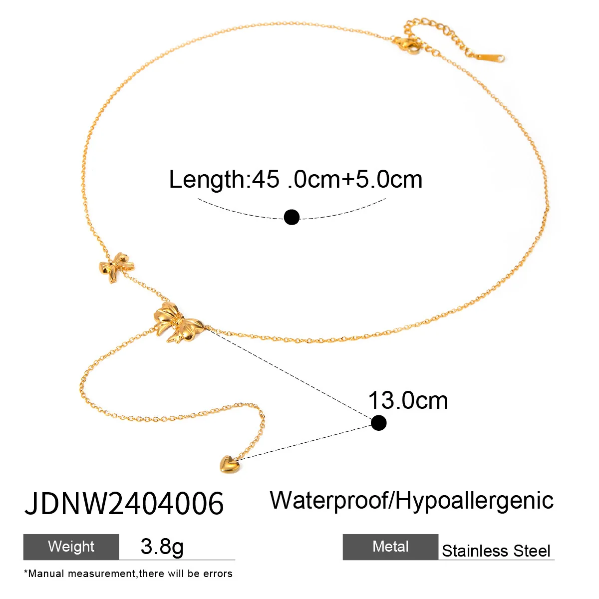 Wholesale Women's Geometric Cross Long Yshaped Necklace Electroplated Titanium Steel And Stainless Steel Jewelry - Image 15